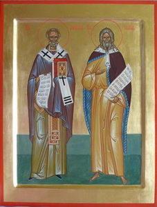 Святитель Николай и Пророк Илья (40х30)